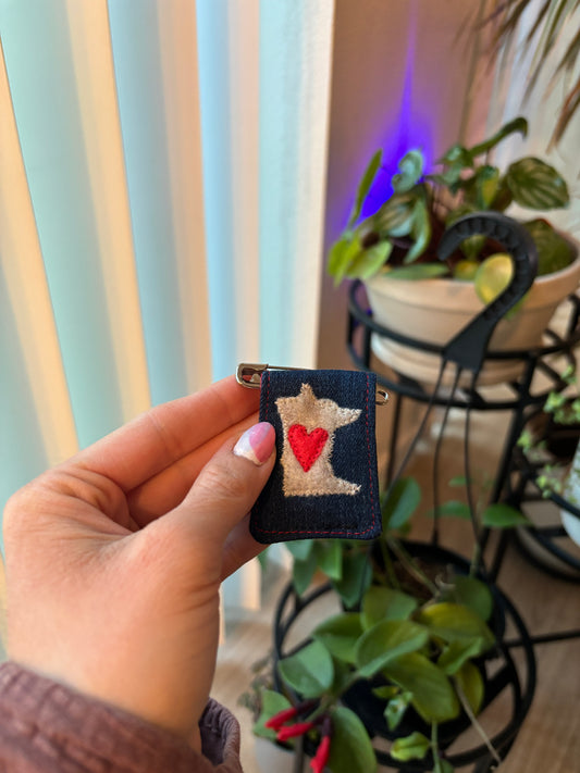 Love Minnesota Handmade Pin
