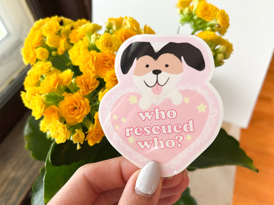 Who Rescued Who Sticker