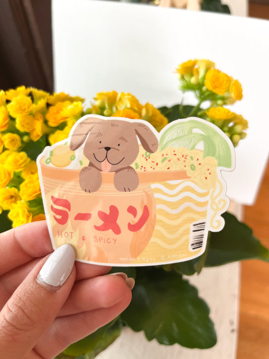 Ramen Dog Sticker