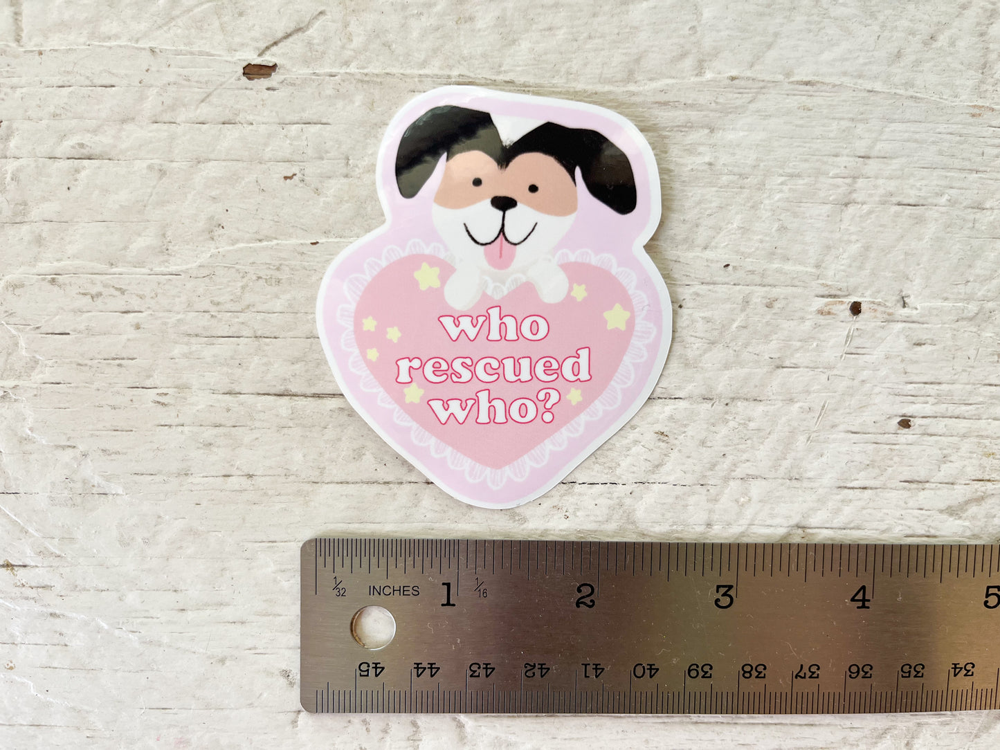 Who Rescued Who Sticker