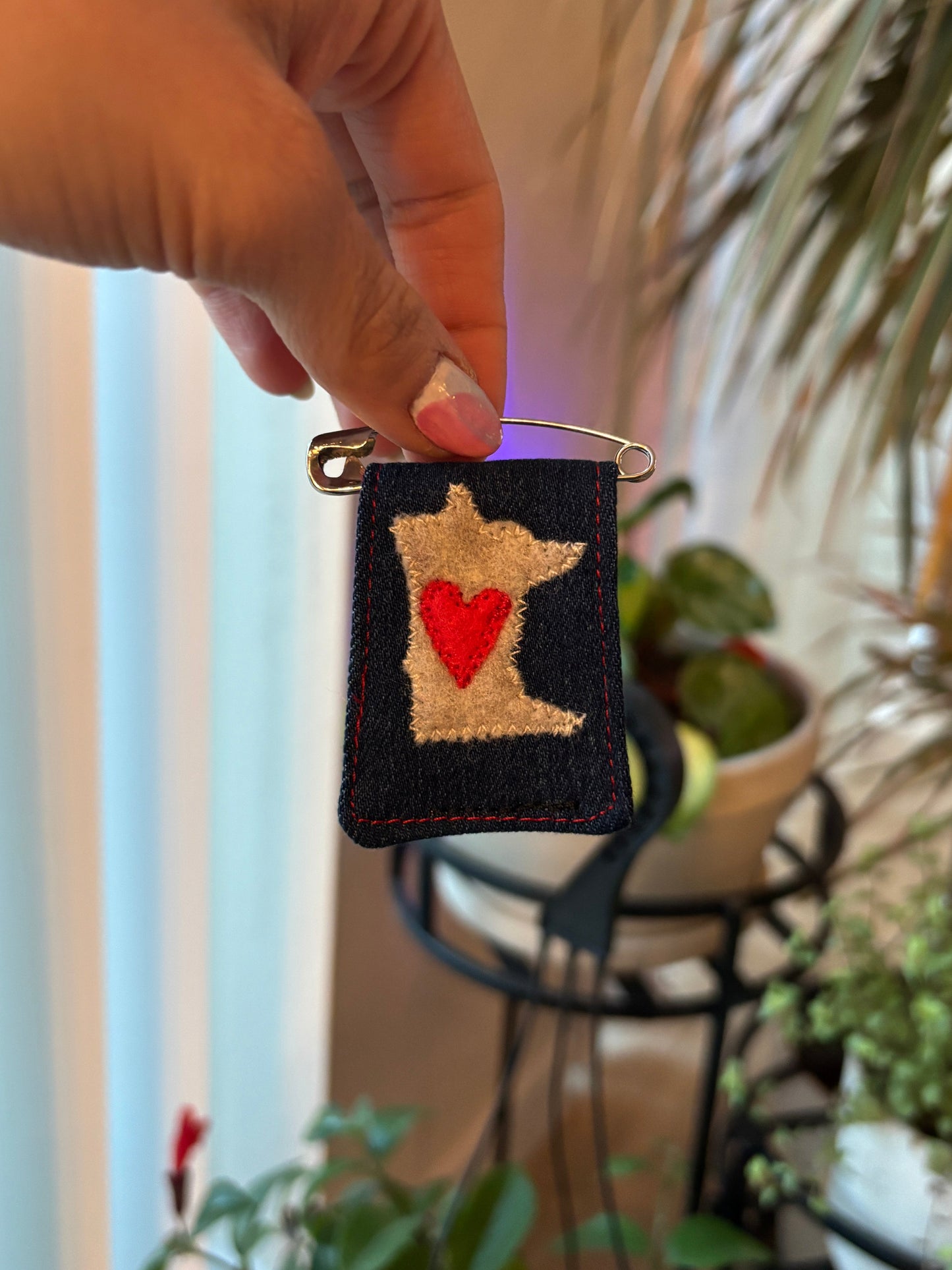Love Minnesota Handmade Pin