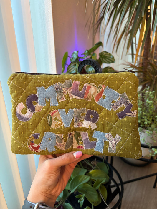 Community Over Cruelty Zipper Pouch