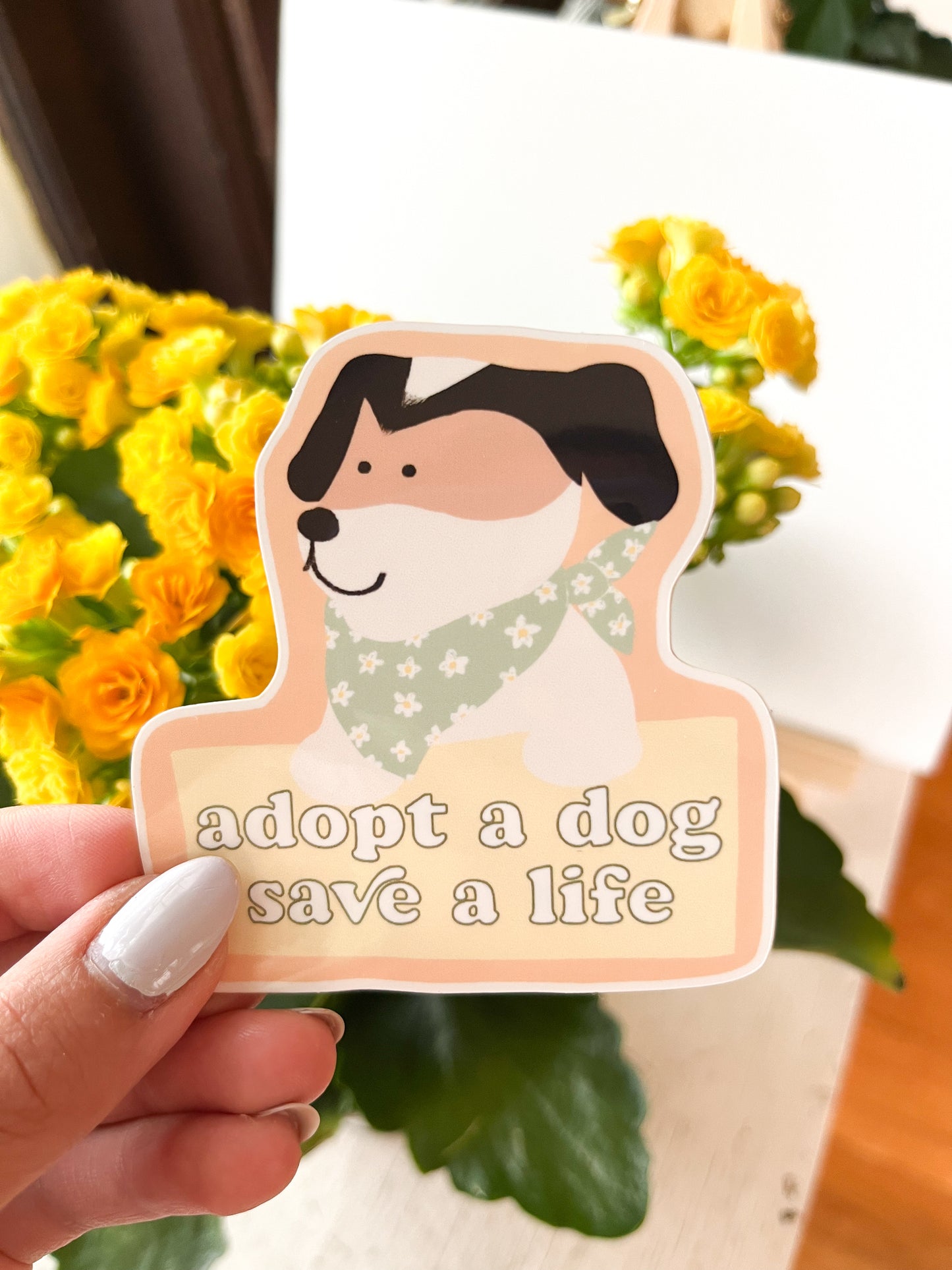 Adopt a Dog Save a Life Sticker