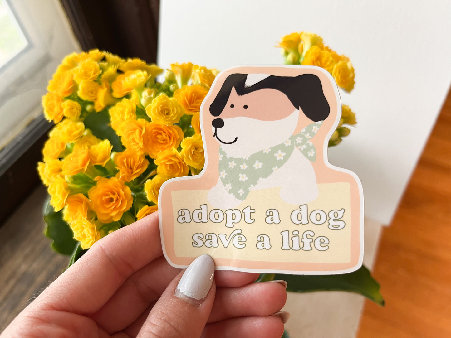Adopt a Dog Save a Life Sticker