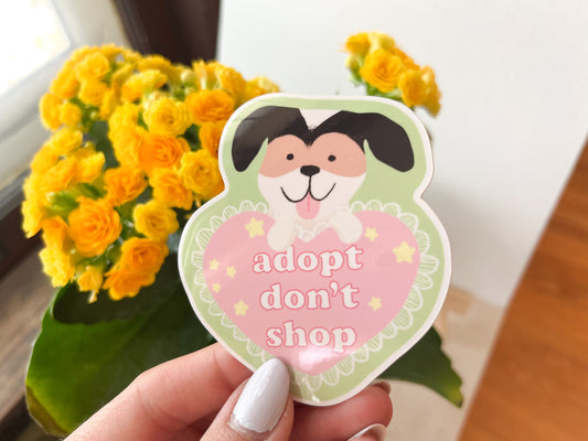 Adopt Don't Shop Sticker