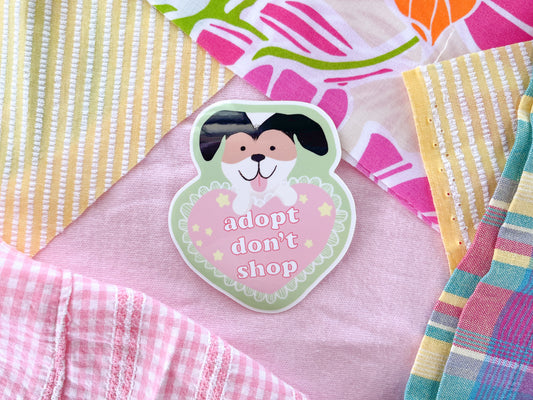 Adopt Don't Shop Sticker