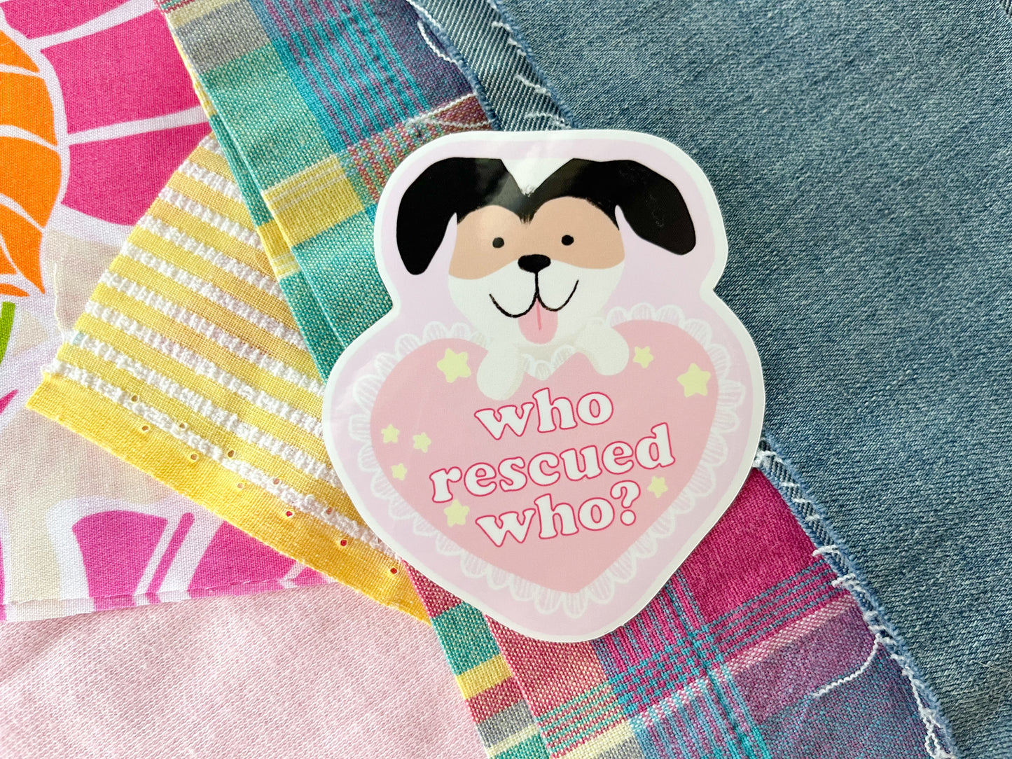 Who Rescued Who Sticker