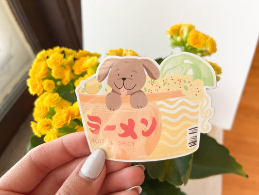 Ramen Dog Sticker