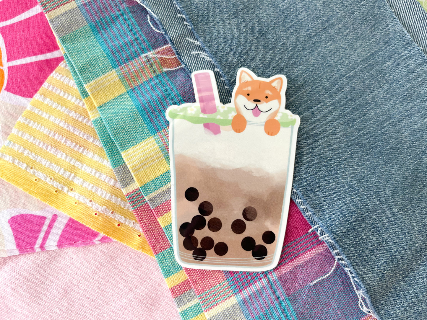 Boba Dog Sticker