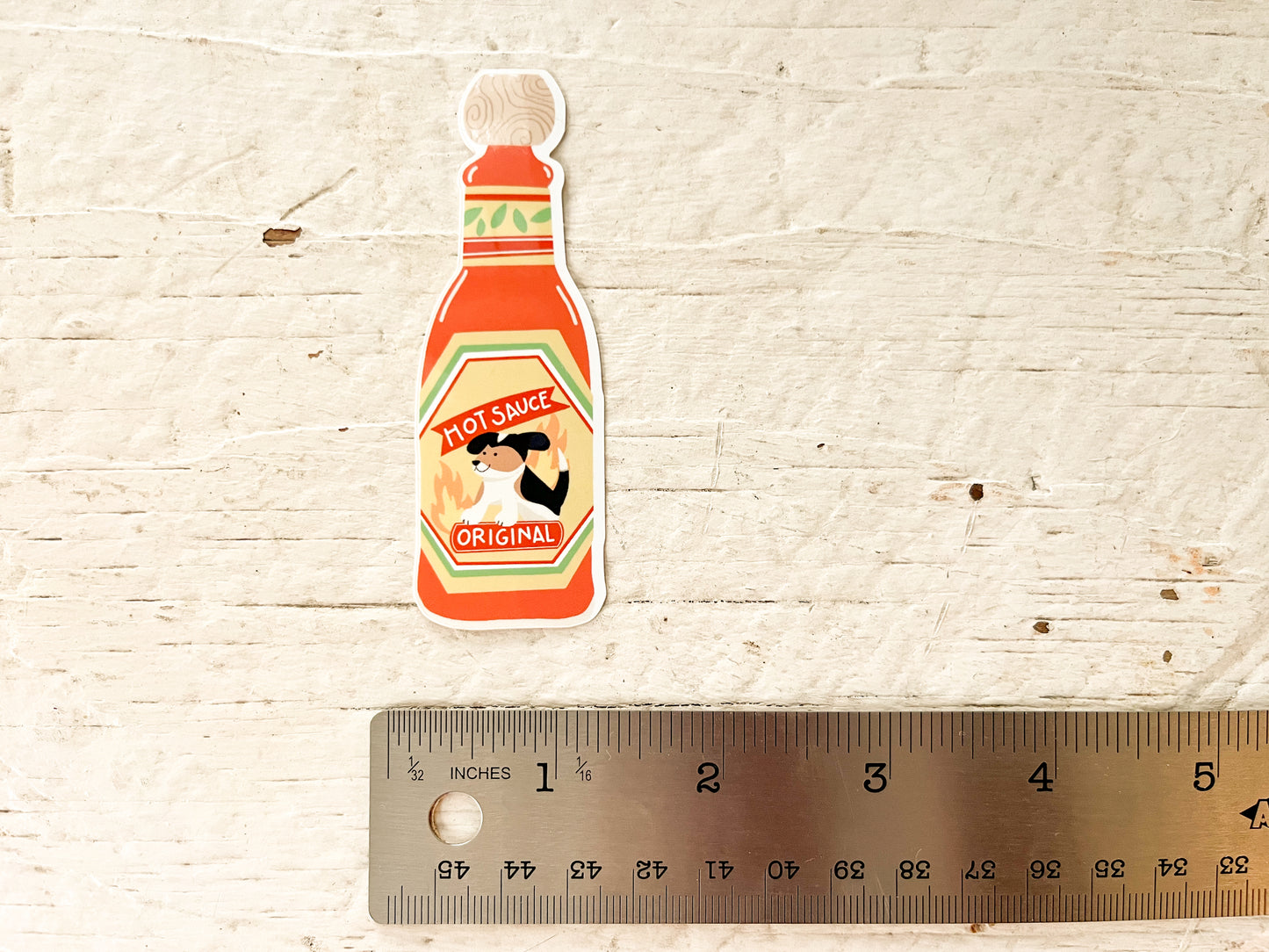 Hot Sauce Dog Sticker