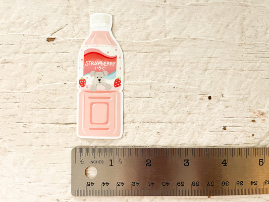 Strawberry Calpico Dog Sticker